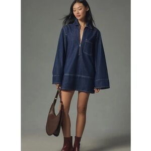 NWT Pilcro Denim Mini Shift Dress in MP